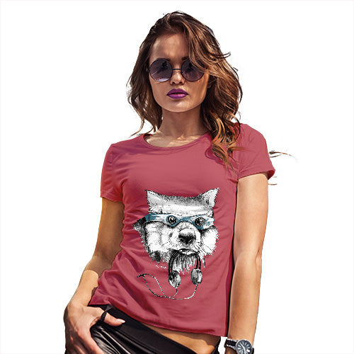 Super Wolf Headphones Women's T-Shirt 