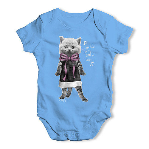 Dancing Kitten Baby Unisex Baby Grow Bodysuit