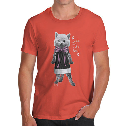 Dancing Kitten Men's T-Shirt