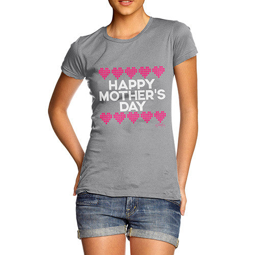 Mother's Day Pixel Hearts Women's T-Shirt 