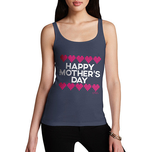 Mother's Day Pixel Hearts Women's Tank Top