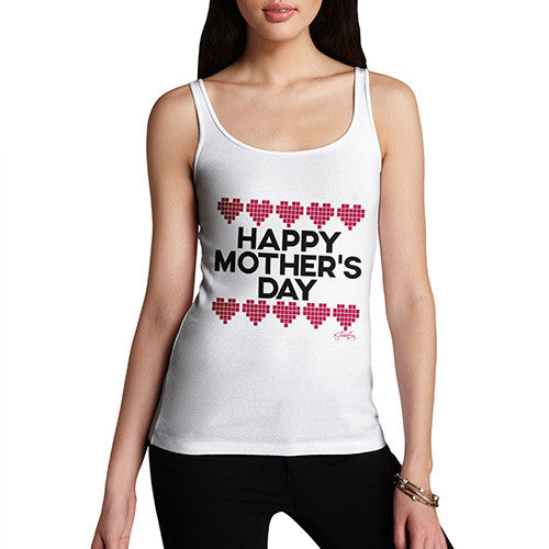 Mother's Day Pixel Hearts Women's Tank Top