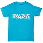 Speak To My Momager Boy's T-Shirt