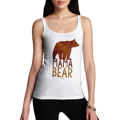 Mama Bear Silhouette Women's Tank Top