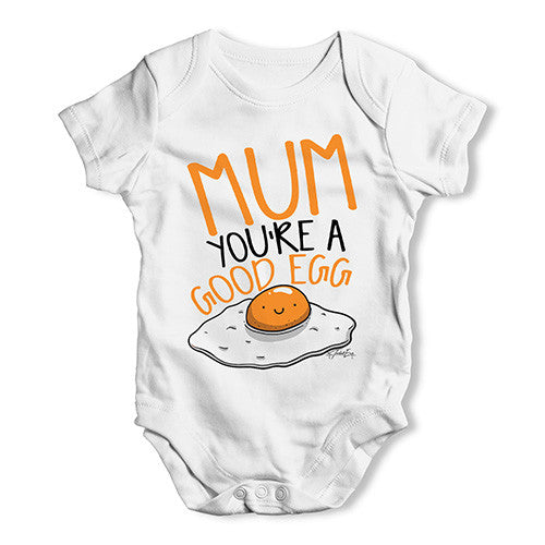 Mum You're A Good Egg Baby Unisex Baby Grow Bodysuit