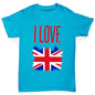 I Love Great Britain Paint Splat Boy's T-Shirt