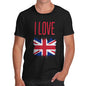 I Love Great Britain Paint Splat Men's T-Shirt