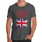 I Love Great Britain Paint Splat Men's T-Shirt