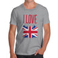 I Love Great Britain Paint Splat Men's T-Shirt