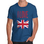 I Love Great Britain Paint Splat Men's T-Shirt