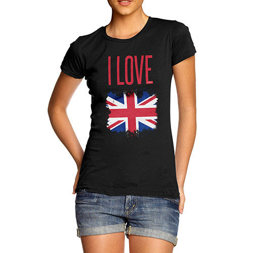 I Love Great Britain Paint Splat Women's T-Shirt 