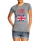 I Love Great Britain Paint Splat Women's T-Shirt 