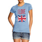 I Love Great Britain Paint Splat Women's T-Shirt 