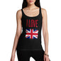 I Love Great Britain Paint Splat Women's Tank Top