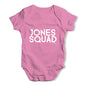 Personalised Surname Squad Baby Unisex Baby Grow Bodysuit