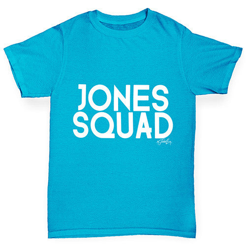 Personalised Surname Squad Boy's T-Shirt