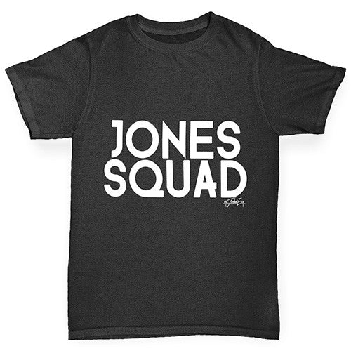 Personalised Surname Squad Boy's T-Shirt