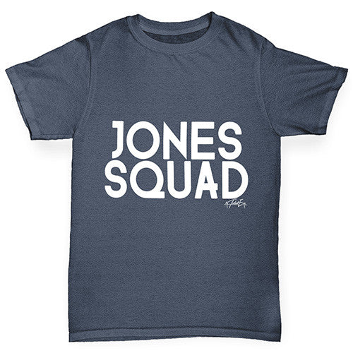 Personalised Surname Squad Boy's T-Shirt