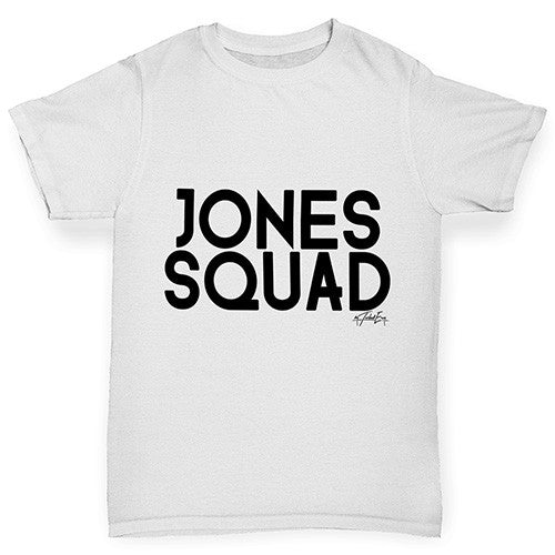 Personalised Surname Squad Boy's T-Shirt