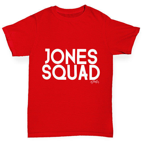 Personalised Surname Squad Girl's T-Shirt 