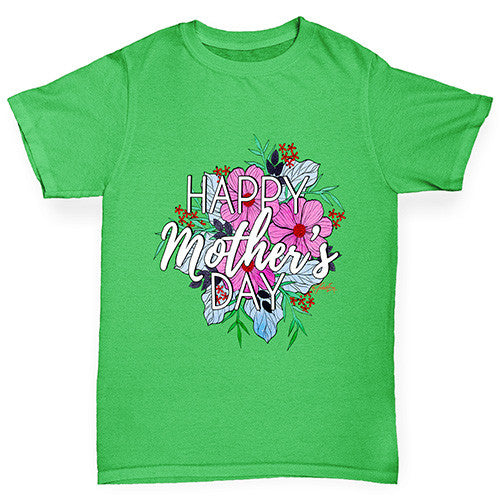 Happy Mother's Day Bouquet Boy's T-Shirt