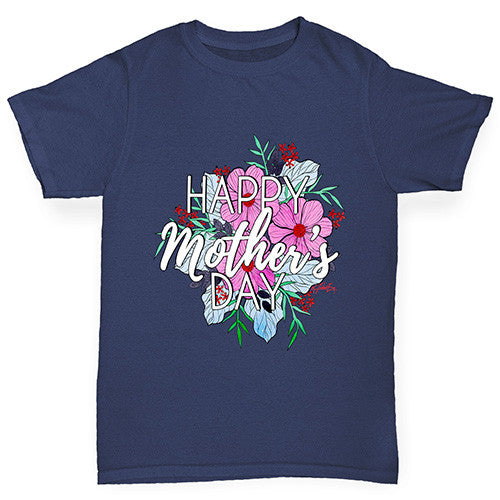 Happy Mother's Day Bouquet Boy's T-Shirt