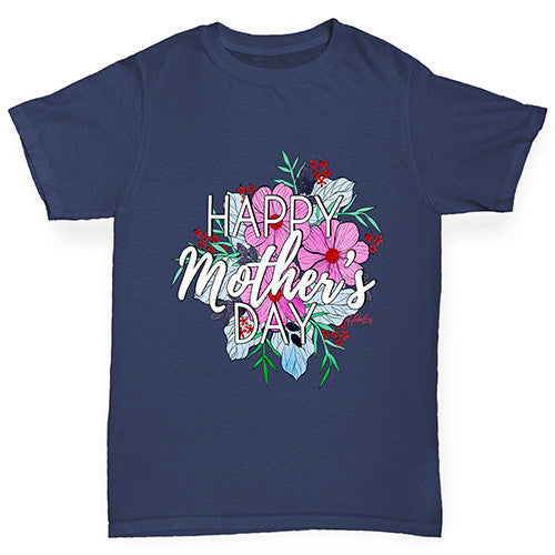Happy Mother's Day Bouquet Girl's T-Shirt 