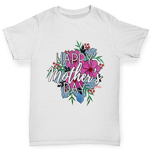 Happy Mother's Day Bouquet Girl's T-Shirt 