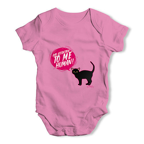 Pay Attention To Me Cat Baby Unisex Baby Grow Bodysuit