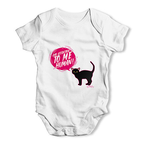 Pay Attention To Me Cat Baby Unisex Baby Grow Bodysuit