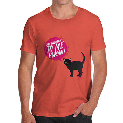 Pay Attention To Me Cat Men's T-Shirt