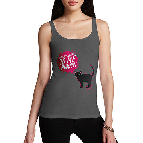 Pay Attention To Me Cat Women's Tank Top