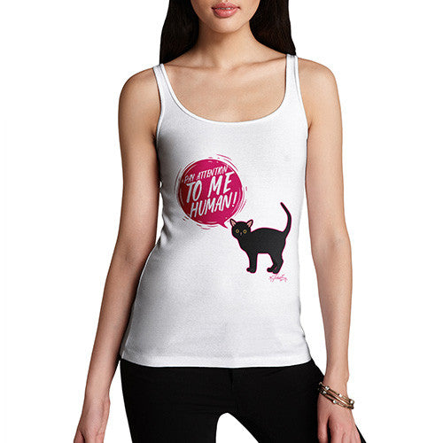 Pay Attention To Me Cat Women's Tank Top