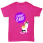 I Don't Care Cat Girl's T-Shirt 