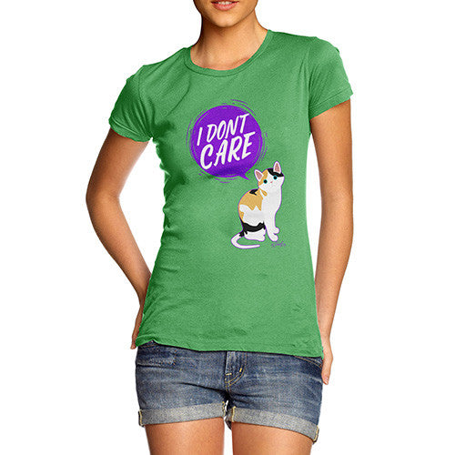 I Don't Care Cat Women's T-Shirt 