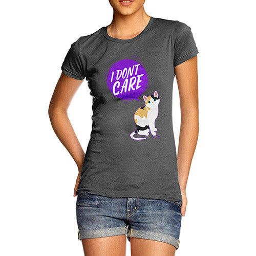 I Don't Care Cat Women's T-Shirt 