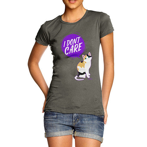 I Don't Care Cat Women's T-Shirt 