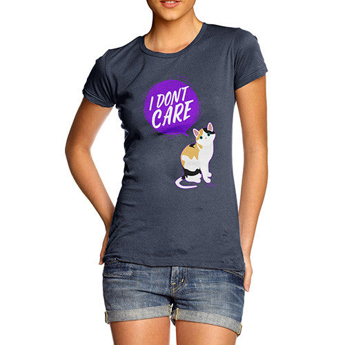 I Don't Care Cat Women's T-Shirt 