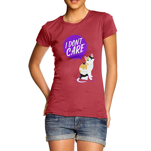 I Don't Care Cat Women's T-Shirt 