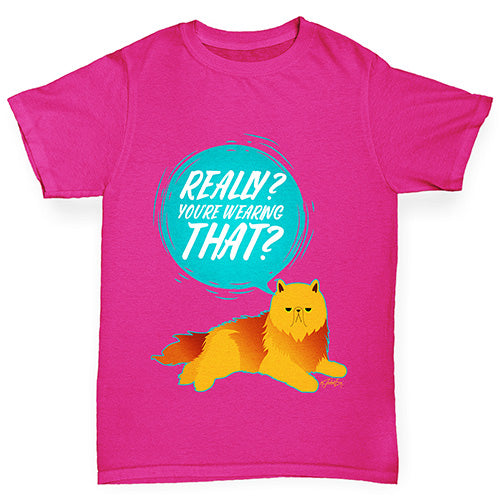 Judgemental Cat Girl's T-Shirt 
