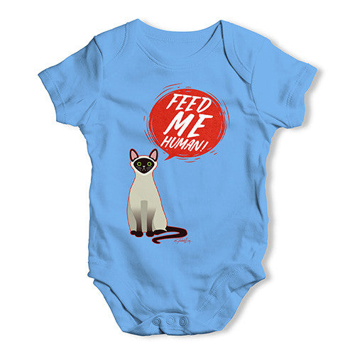 Feed Me Cat Baby Unisex Baby Grow Bodysuit