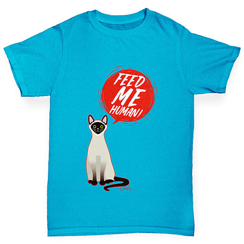 Feed Me Cat Girl's T-Shirt 