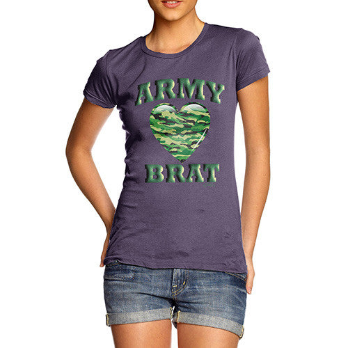 Army Brat Camo Heart Women's T-Shirt 