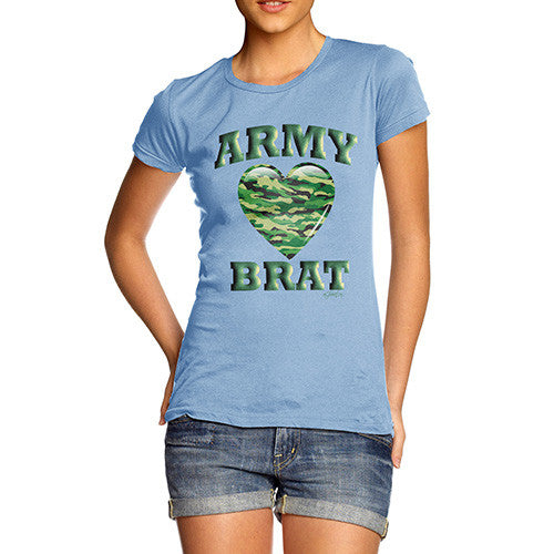 Army Brat Camo Heart Women's T-Shirt 