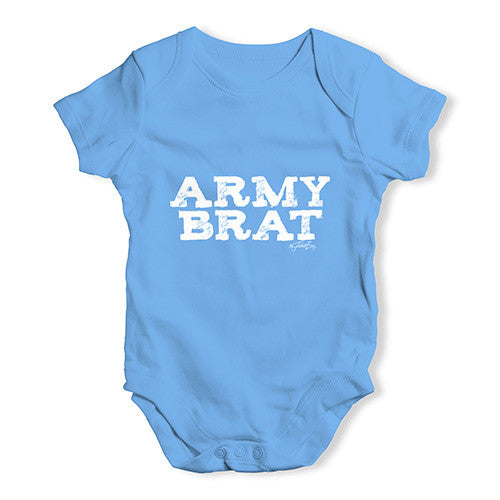 Army Brat Camouflage Baby Unisex Baby Grow Bodysuit