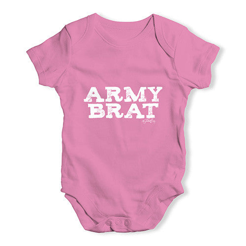 Army Brat Camouflage Baby Unisex Baby Grow Bodysuit