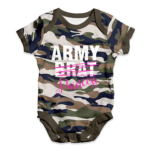 Army Brat Princess Baby Unisex Baby Grow Bodysuit