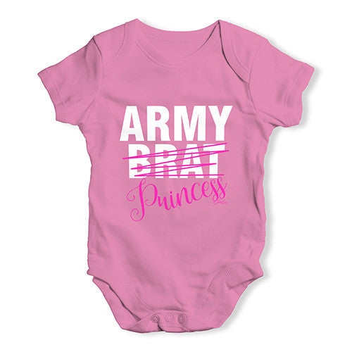 Army Brat Princess Baby Unisex Baby Grow Bodysuit