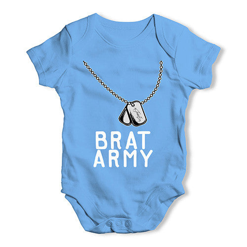 Brat Army Baby Unisex Baby Grow Bodysuit