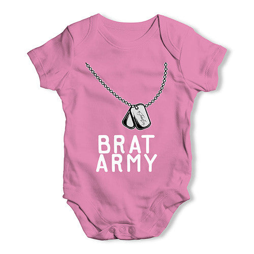 Brat Army Baby Unisex Baby Grow Bodysuit